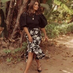 Johanna Ortiz x H&M black Puff sleeve top